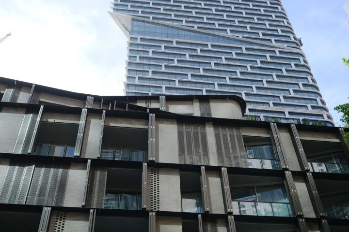 the roof of a building